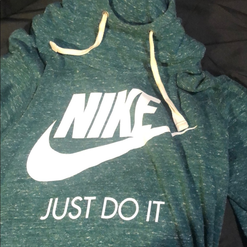 green hoodie sweater